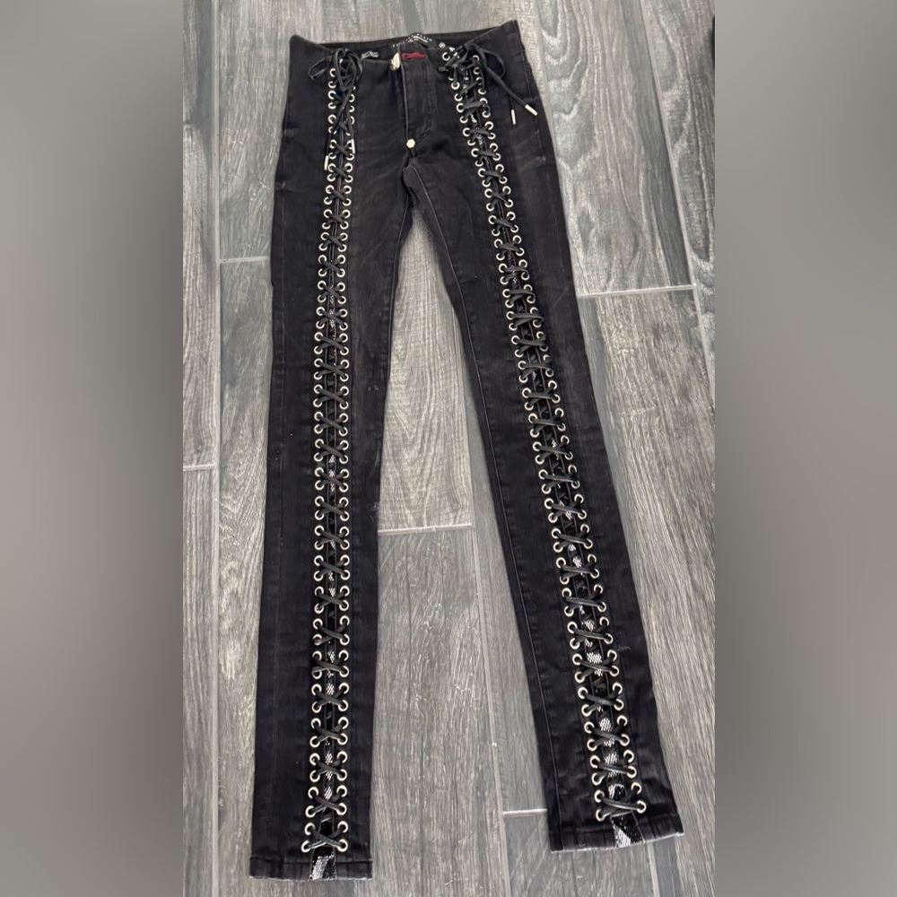 Philipp Plein Black Denim Jeans